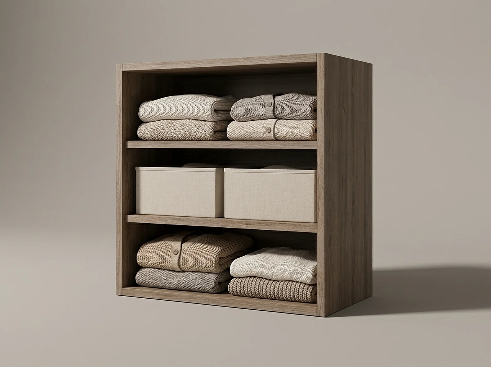 Ceiling Cabinet shown front-on with its proportions to scale