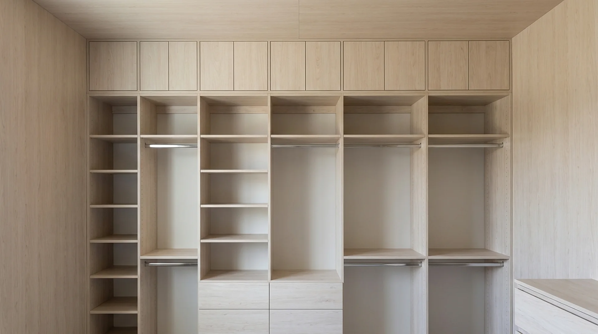 Ceiling Cabinet in Logwood Grain melamine