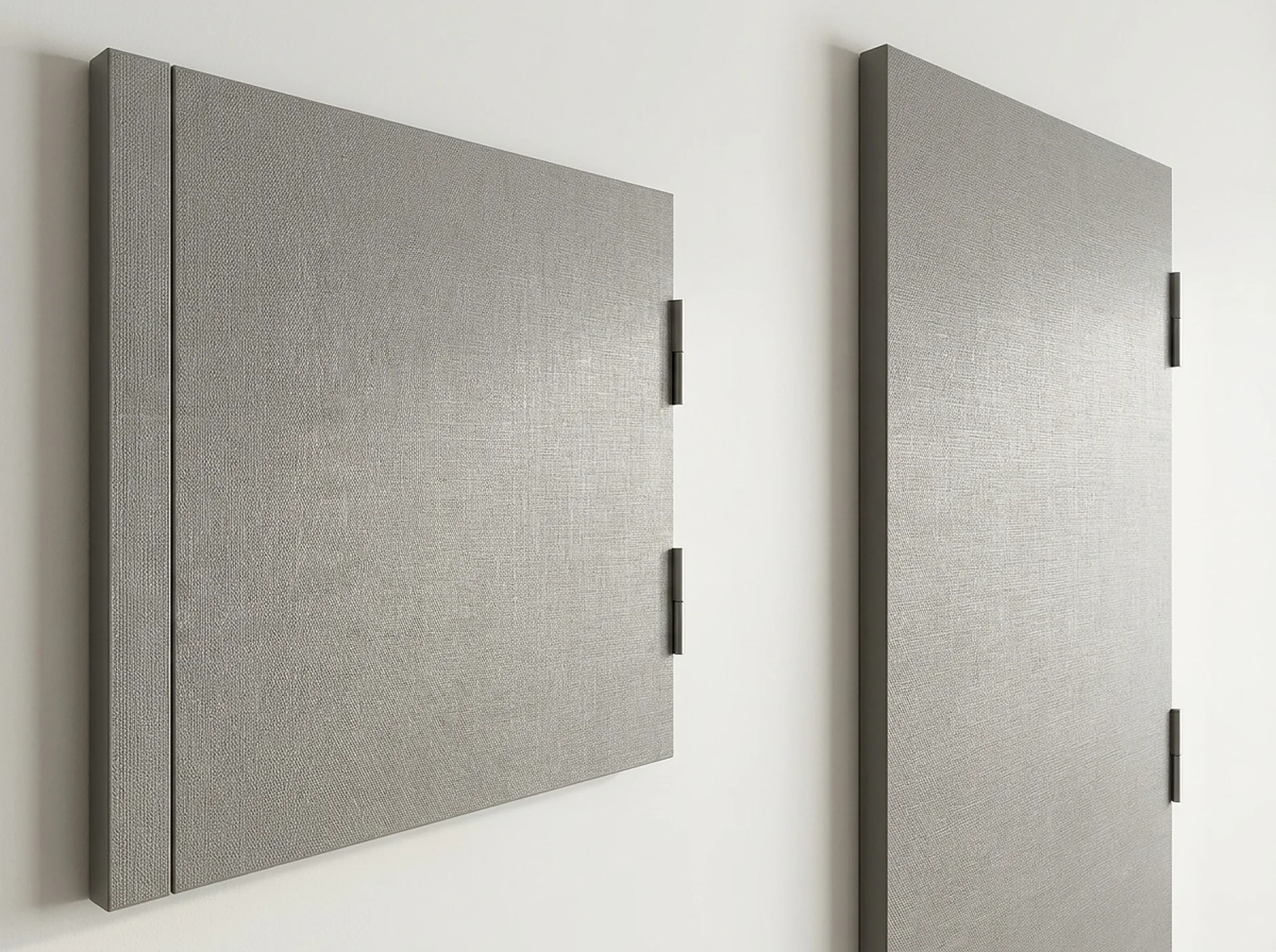 Doors & Partition Panels in Grey Linen melamine