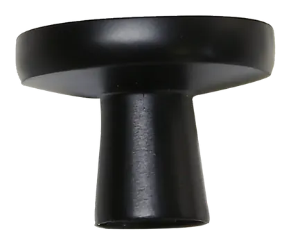 Round cabinet knob in matte black