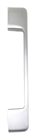 Squared bar pull handle in brushed nickel