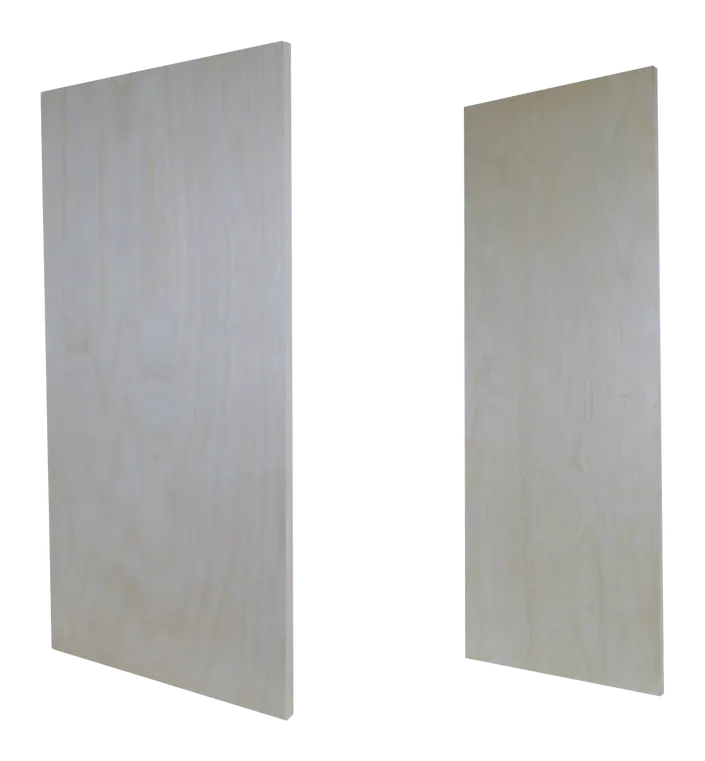 Edge banding on a Logwood Grain partition panel - the kind of detail a quote that names its material should let you check.